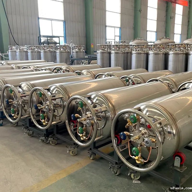 卧式自增压液氮罐 卧式自增压液氮罐